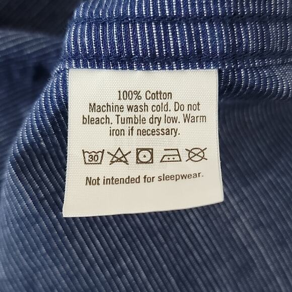 Janie and Jack Blue Chambray Micro Stripes Button-Up Shirt 6-12 Months - Picture 13 of 14